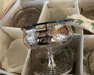 Silver overlay desserts 