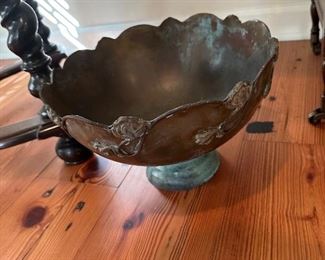 Brass Art Nouveau bowl