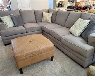 Bassett Furniture Gray sectional  sofa