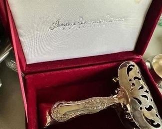 silver plated asparagus tongs