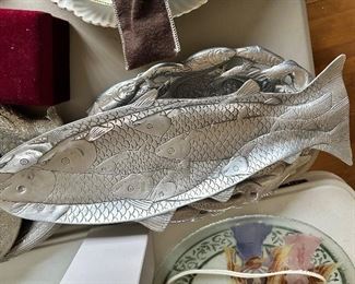 pewter fish platter