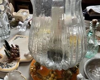 glass candle holder