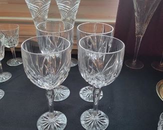 Set of 4 Waterford crystal Marquis wine goblets