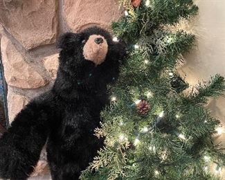 Stuffed Bear w/ Light Up Tree