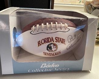 Bobby Bowden Autographed Football 