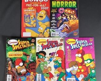 The Simpsons' Treehouse Of Horror #14; Bongo Comics Free-For-All 2007; Simpsons Super Spectacula...
