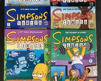 Simpsons Comics #133-134, 136, 138, 142, 145
