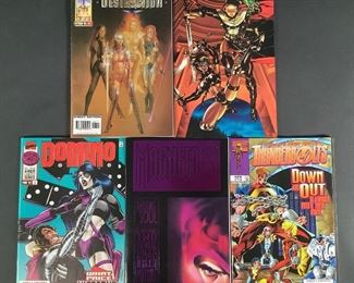  Marvel: Magneto No. 1 The Twisting of a Soul, Thunderbolts No. 13, Domino X-Men Series No. 3, Warr...