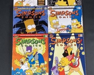  Bongo Comic Group: Simpsons Comics No. 1-6 First Collector's Issue