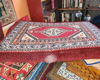 carpet wrapped pillows