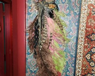 feathered hair decoration