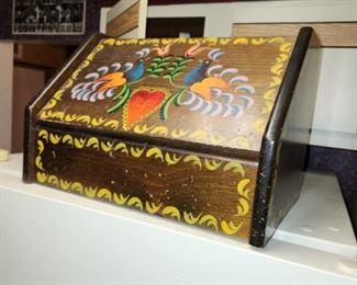 Penn Dutch painted bread box