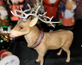 vintage paper mache Christmas & Easter from Germany, also vintage ornaments