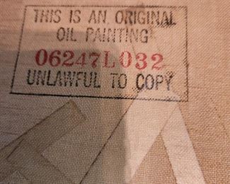 back of Gatermann painting