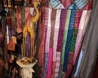 4 panels of these curtains, pictured covered sliding glass doors