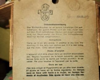 vintage Wetterhauschen hygrometers