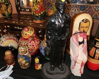 cola miner statue, made from coal