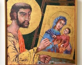 St Luke by Norman Baugher, oil on canvas, 24" x 24"