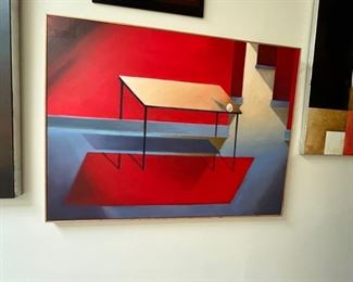 Precarious by Norman Baugher, oil on canvas, 30" x 40"