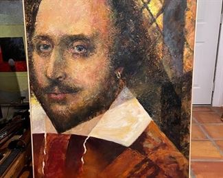 William Shakespeare by Norman Baugher, oil on canvas, 48" x 36"