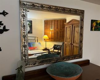 handpainted Mexican mirror