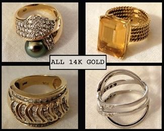 All 14K Gold Rings 