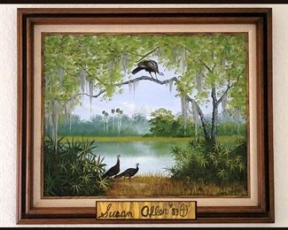 Gorgeous & Large Susan Oller Signed Original Oil Painting-Love This One!