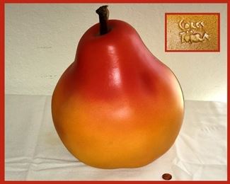 Large Signed Pear