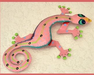 Metal Lizard Sculpture