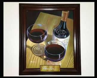 Signed Still Life Oil on Canvas 