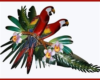 Beautiful Large Wood and Metal McCaw Wall Sculpture 
