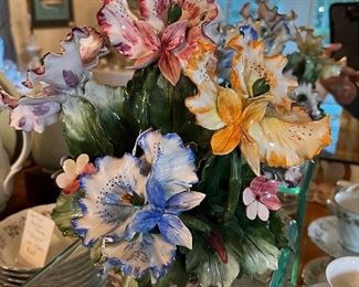  Vintage Capodimonte Floral