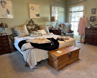 King Size bed with metal frame