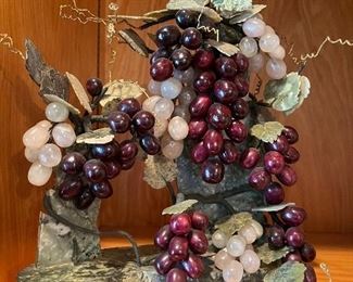Vintage Jade Grape Cluster Vine 
