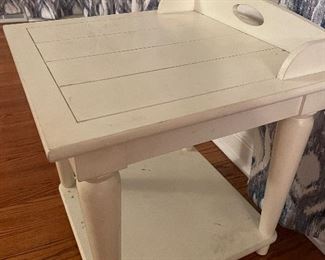 White end table