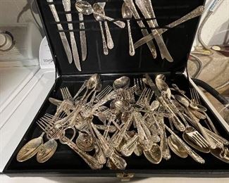 Antique silverware set
