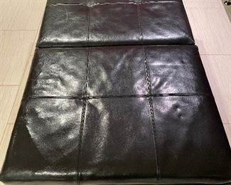 Black ottoman