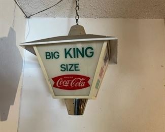 Very cool lighted rotating Coke sign!