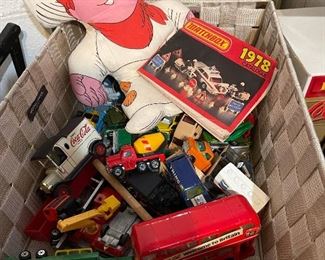 Vintage Matchbox, Corgi, Tonka, Hot Wheels, Tootsie, Vintage Dairy Queen cloth advertising doll