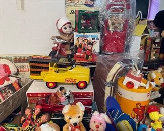 More vintage toys, Coca-Cola delivery truck with bottles made by XONEX Limited Edition 3725/15,000