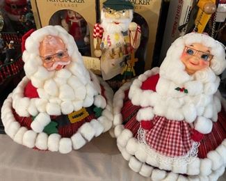 Vintage Santa and Mrs. Clause