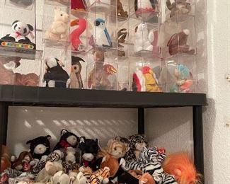 Beanie Babies in cases, Beanie Baby Cats
