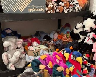 Beanie Baby Birds, Elephants, Pandas