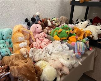 Beanie Baby Rabbits, Unicorns, Horses, Frogs