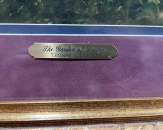 The Garden of Prayer ID plate