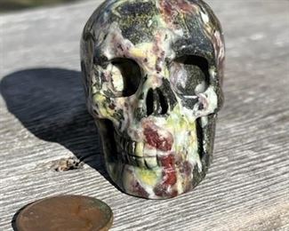Tourmaline Skull