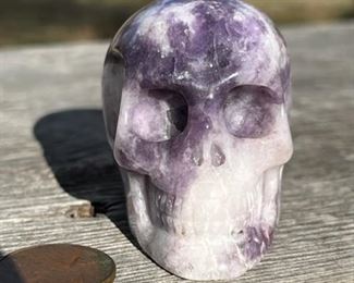 Lepidolite Skull