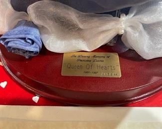 Stand for Princess Diana with ID plate