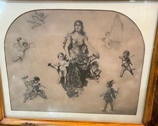 Art work on the inside of the Regina lid