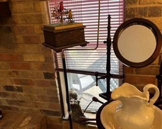 Looking at the bird cage